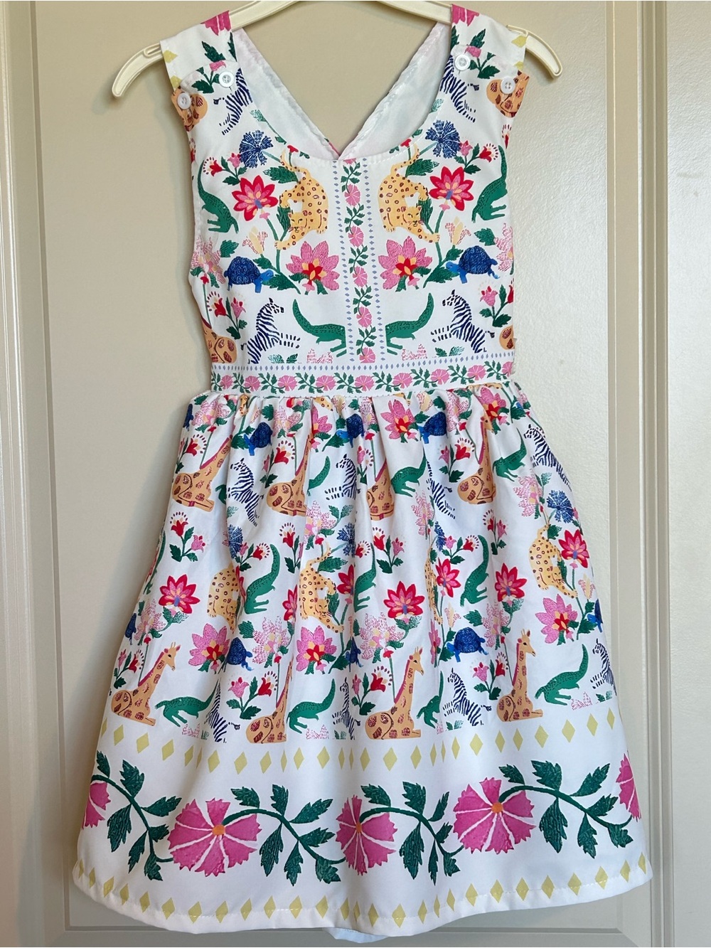 6-7 Mini Taylor Floral & Animal Print Dress